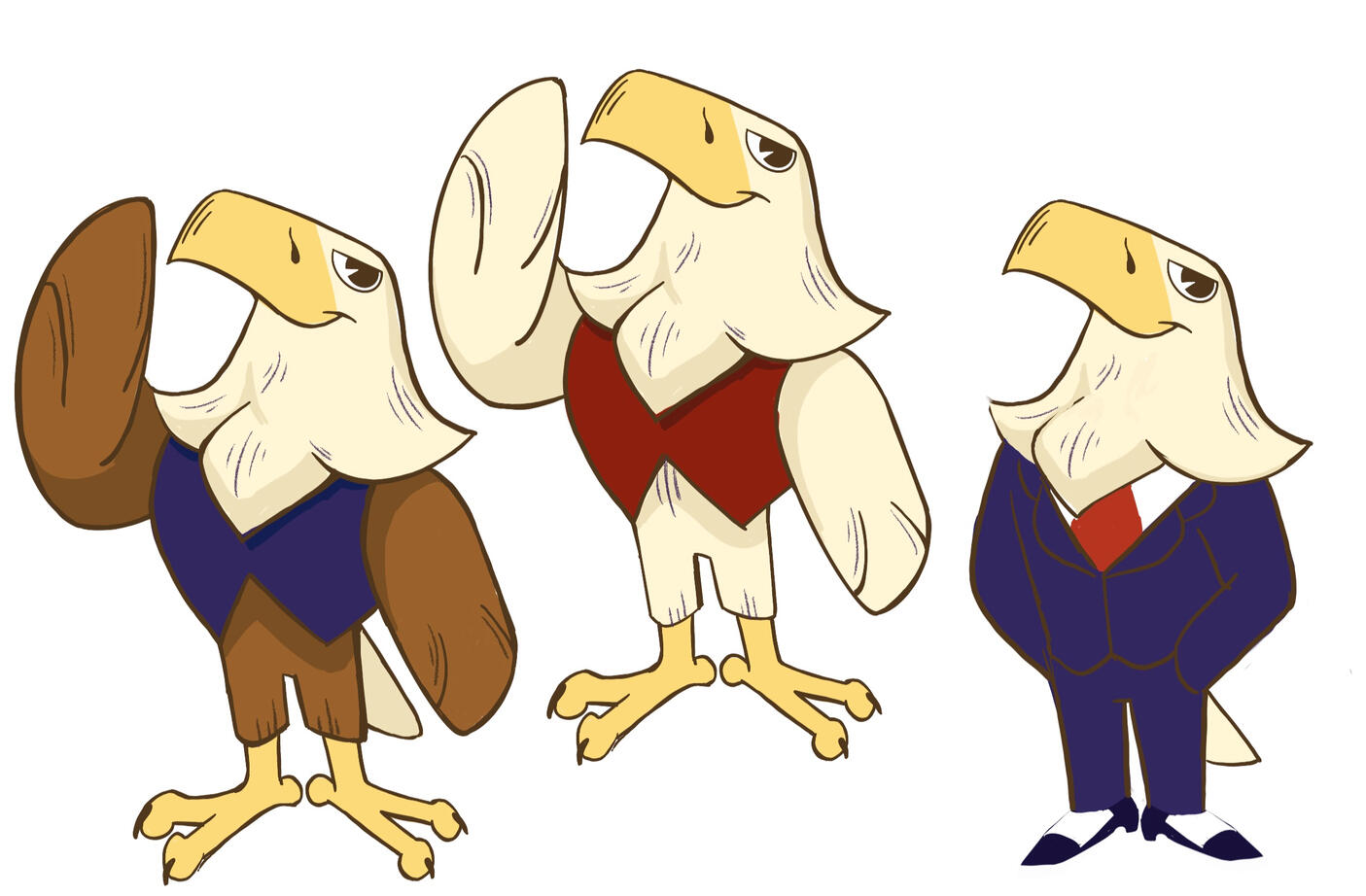 Concepts of Eagle Mascot